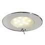 Plafoniera Adria LED inox con interruttore